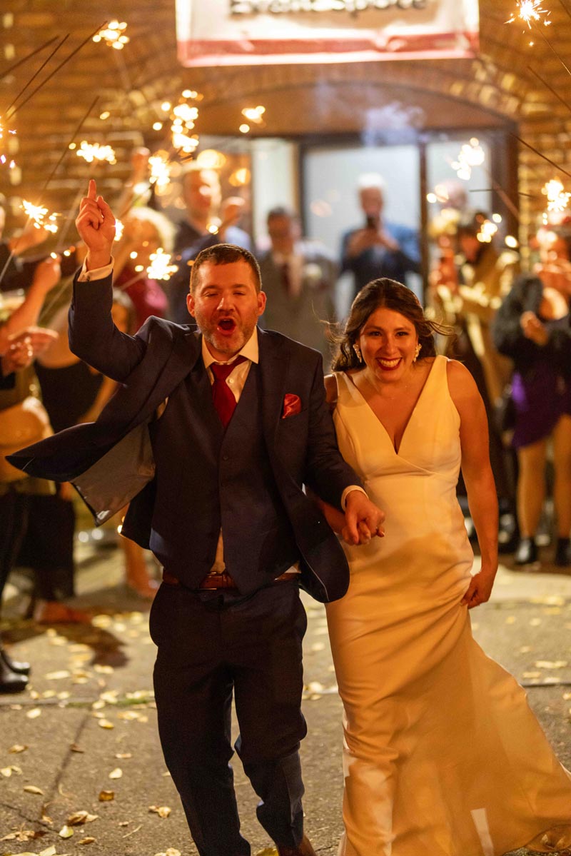 Sparkler Send Off in St. Paul Minnesota